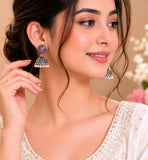 Lavender Pearl Jhumkas