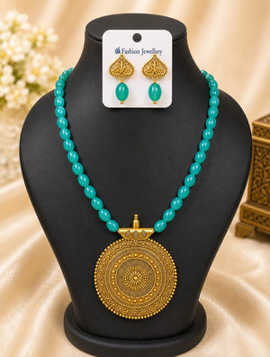 Royal Heritage Gold Pendant Necklace